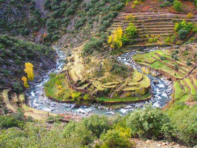 Un meandro en la comarca de Las Hurdes