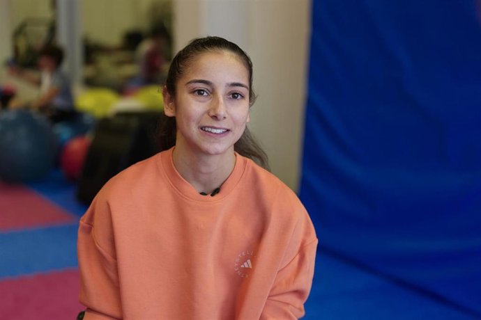 Archivo - La taekwondista española Adriana Cerezo, en una entrevista a Europa Press.