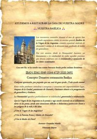 Activan una campaña de donaciones para reparar los daños de los terremotos en la Basílica de las Angustias de Granada