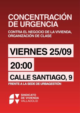 Convocatoria de concentración ante la sede de la empresa a la que se señala como propietaria de la vivienda de Maricarmen.