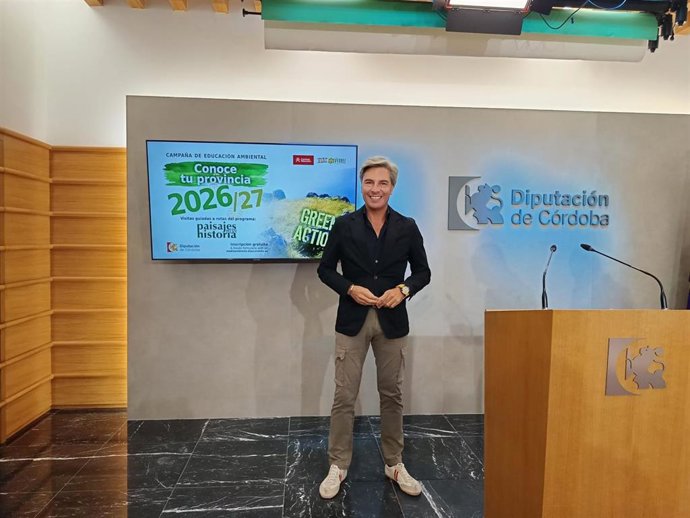 Andrés Lorite, durante la presentación de la nueva edición del programa 'Conoce tu provinicia'.
