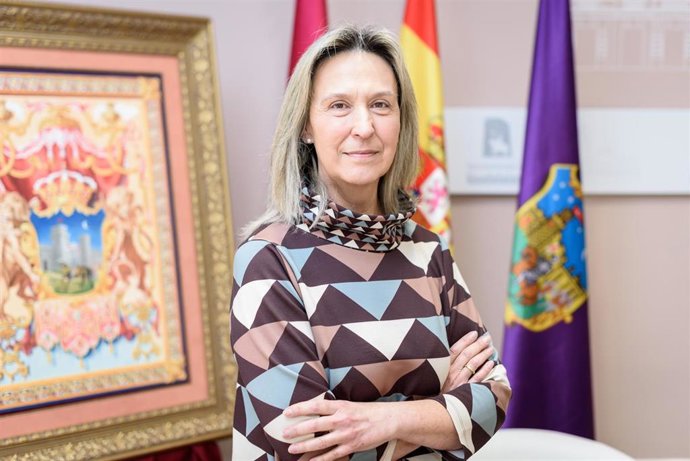 Archivo - La alcaldesa de Guadalajara, Ana Guarinos, en entrevista con Europa Press