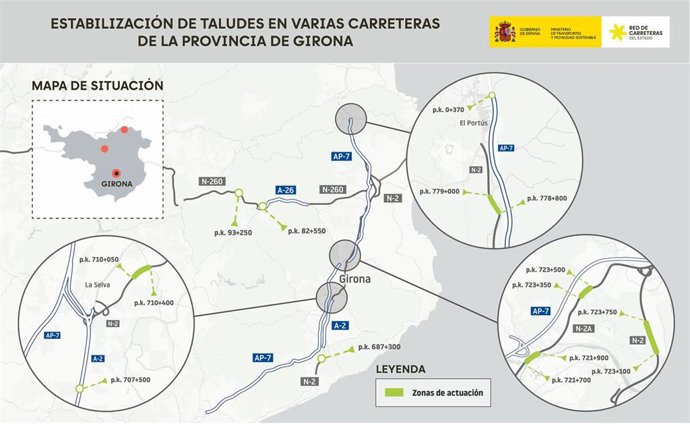 Imagen de los puntos de actuación.