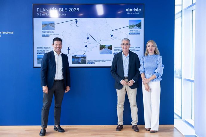 Presentación de la nueva inversión en el Plan Via-ble de la Diputación de Málaga.