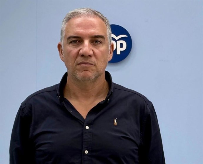 El vicesecretario de Política Autonómica, Municipal y Análisis Electoral del PP, Elías Bendodo, en Málaga.