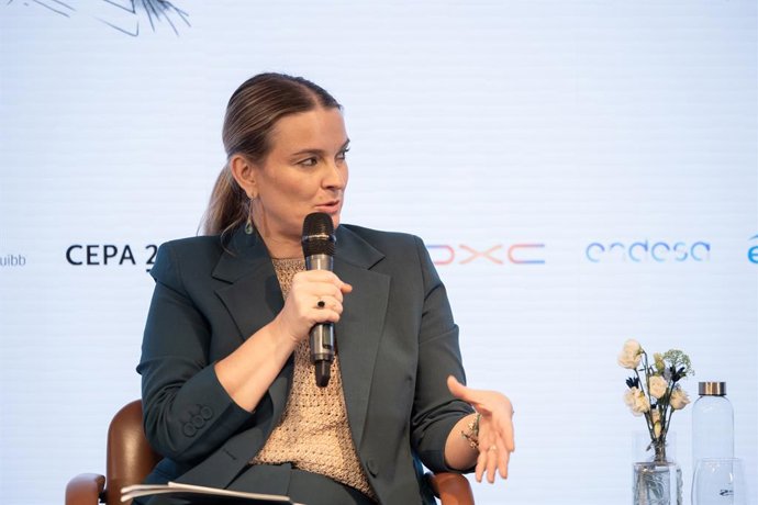 A presidente das Ilhas Baleares, Marga Prohens, durante um debate no “Forbes Economic Summit”, em 24 de setembro de 2026, em Madri (Espanha). Este fórum reúne importantes líderes empresariais, institucionais e acadêmicos sob o lema “Espanha, à altura”