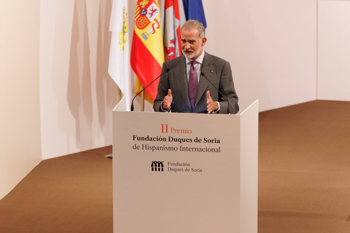 El Rey reivindica Soria como "lugar emblemático" y "patria ideal" para el hispanismo internacional