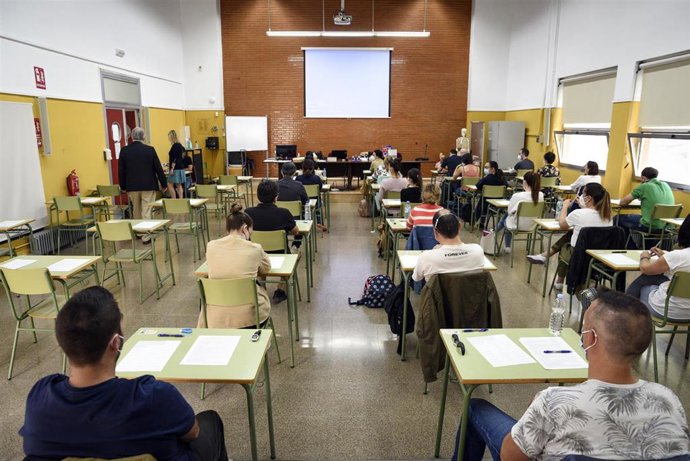 Archivo - Imagen de archivo de unas oposiciones docentes. 
