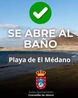 Reapertura de playa El Médano, en Tenerife
