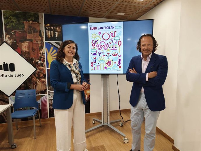 La alcaldesa de Lugo, Elena Candia, en la presentación del programa del San Froilán