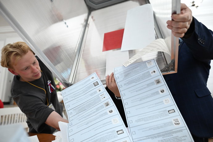 Imagen de archivo de las elecciones en Rusia.
