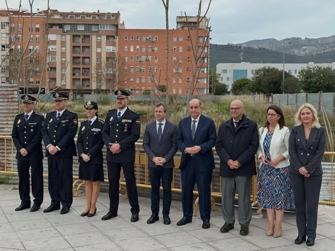 Imagen de archivo de la visita realizada el 20 de marzo de 2025, por parte del director general de la Policía Nacional, Francisco Pardo, a la parcela de la futura comisaría provincial del CNP en Jaén capital