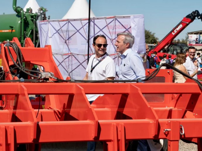 El presidente del Gobierno de Aragón, Jorge Azcón, en el 40ª edición de FEMOGA.