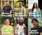 Foto: Richar Vaquero, Miren Echeveste y David Rodríguez encabezan las candidaturas de Podemos a las diputaciones forales