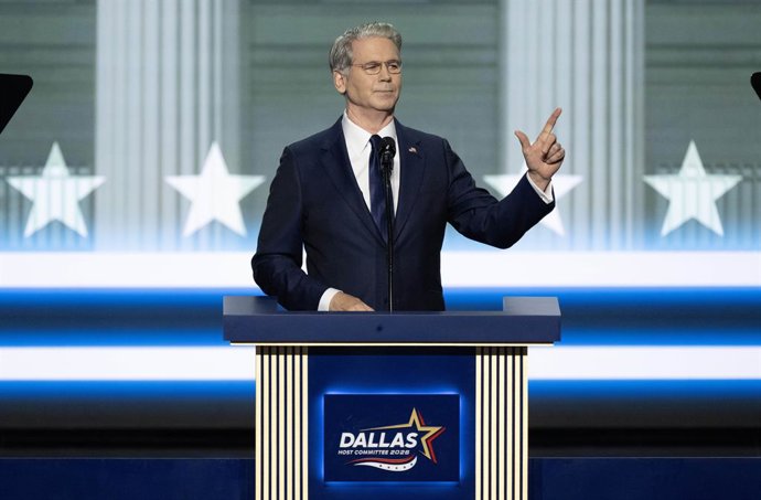 9 de setembro de 2026, Dallas, Texas, EUA: O secretário do Tesouro dos Estados Unidos, Scott Bessent, discursa na Convenção Republicana de Meio de Mandato no American Airlines Center na quarta-feira, 9 de setembro de 2026. Crédito: Ron Sachs / CNP para o 
