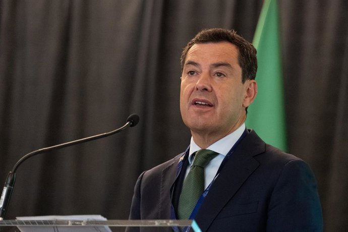 El presidente de la Junta de Andalucía, Juanma Moreno