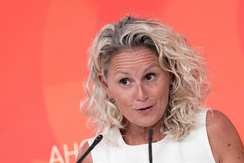 La portavoz de la Ejecutiva Federal del PSOE, Montse Mínguez.