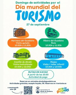 Alcalá celebra este domingo el Día Mundial del Turismo con actividades para descubrir su patrimonio