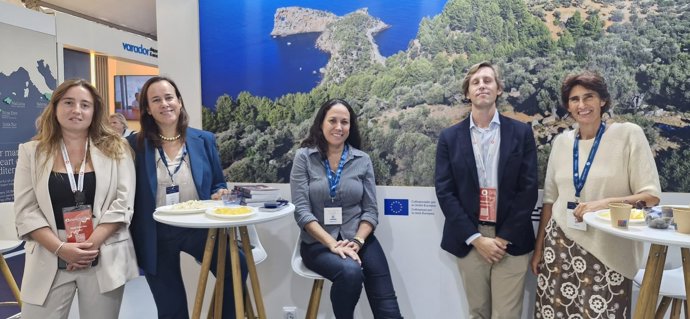Representantes de las empresas náuticas de Baleares en el Monaco Yacht Show.