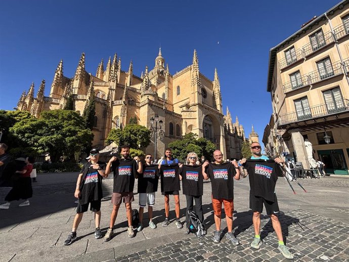 Segovia colabora con el proyecto 'Caminos de Libertad' con camisetas para los peregrinos del Centro Penitenciario