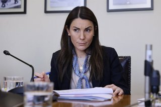 Valparaiso, 1 de septiembre 2026  La ministra de Educacion, Maria Paz Arzola, en la sesión de la Comision Cuarta Subcomision Mixta de Presupuestos  Sebastian Cisternas/Aton Chile