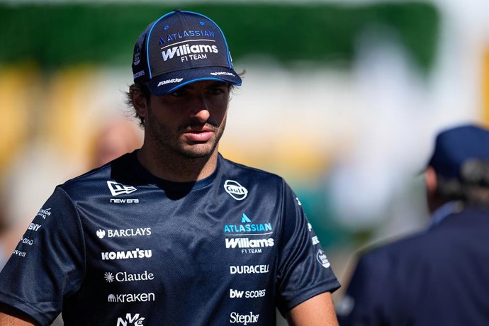 Carlos Sainz of Spain and Atlassian Williams looks on in the paddock during practice ahead of the F1 Grand Prix of Spain at Madring on September 11, 2026, in Madrid, Spain.