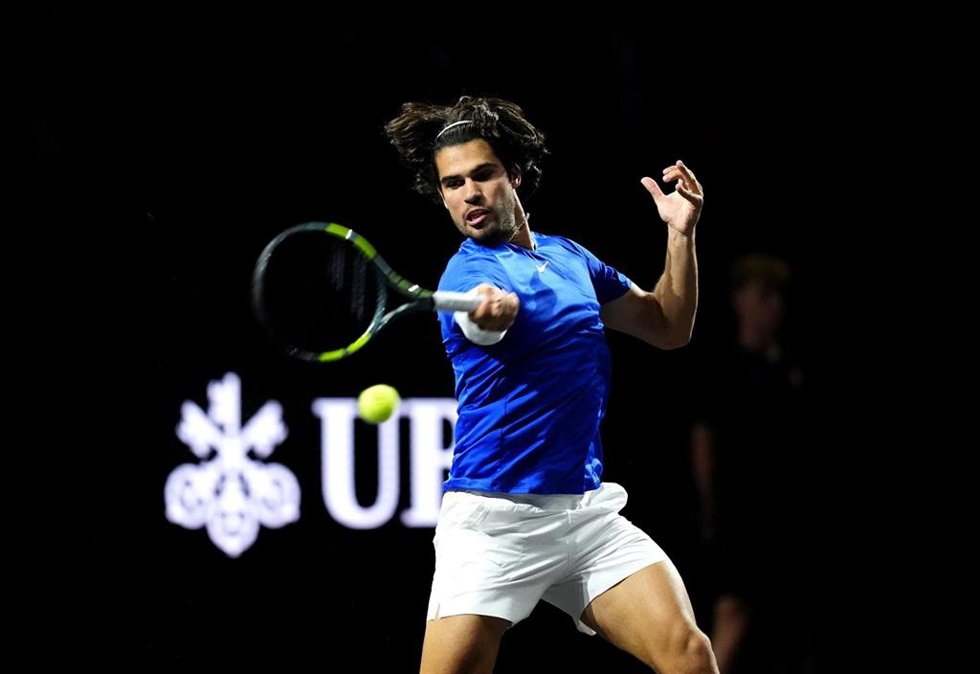 Carlos Alcaraz, durante un partido de la Laver Cup.