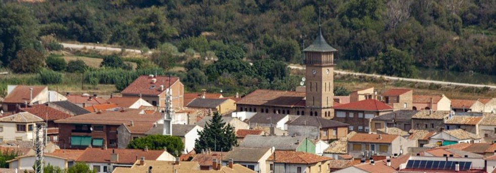 Archivo - El Burgo de Ebro desde la ermita.