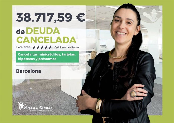 Repara tu Deuda pone fin a 38.717,59 € de deuda de un vecino de Barcelona (Cataluña)