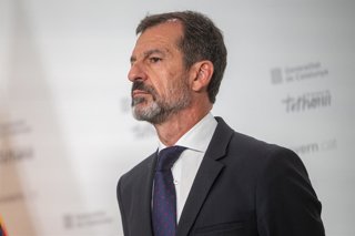 El director general de la Policia catalana, Josep Lluis Trapero, durant una roda de premsa després de presentar la seva dimissió, a 9 de setembre de 2026, a Barcelona, Catalunya (Espanya).