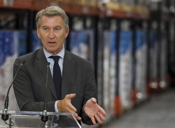 El presidente del Partido Popular, Alberto Núñez Feijóo. 