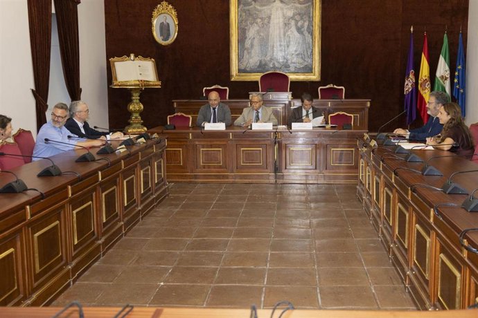 Firma de convenios de la Diputación de Córdoba con la Asociación Cultural Amigos de Ategua, con el Centro de Danza Antonio Ruz, con la Universidad de Granada y con la Fundación Prode.