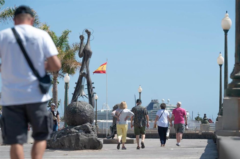 Cruceristas en Arrecife (Lanzarote)