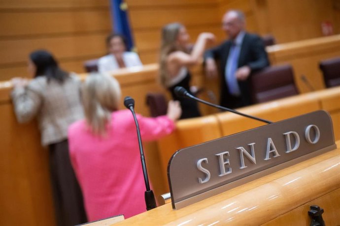 El presidente del Senado, Pedro Rollán, durante una sesión plenaria en el Senado, a 9 de septiembre de 2026, en Madrid (España). 