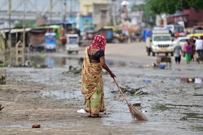 Inundaciones en Uttar Pradesh (archivo)
