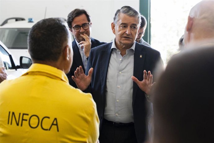 Archivo - El vicepresidente primero y consejero de Presidencia, Sanidad y Emergencias, Antonio Sanz.