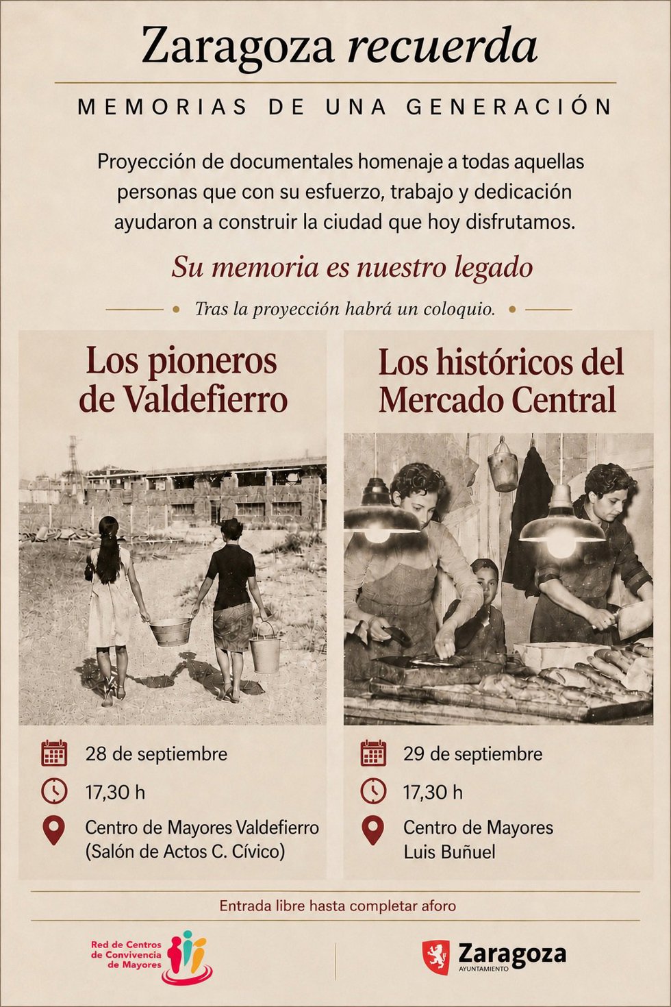 Cartel conjunto de las iniciativas.