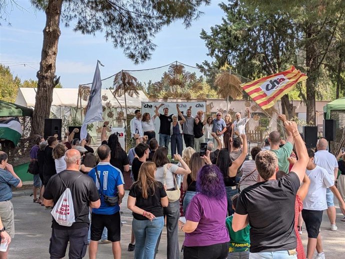 XI Fiesta de la Militancia de CHA-Zaragoza en el Parque Deportivo Ebro.