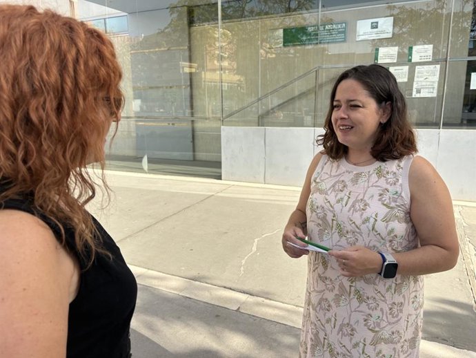 La secretaria de Educación del PSOE de Huelva, Irene Montiel