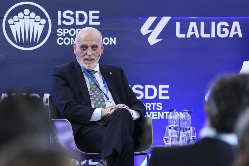 Archivo - Javier Tebas, presidente de LaLiga.