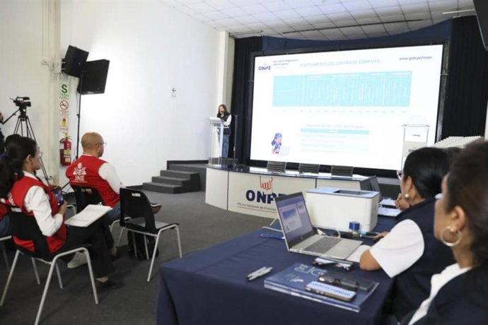 Perú.- ERM 2026: ONPE realiza simulacro del Sistema de Cómputo Electoral