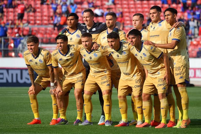 Futbol, Universidad de Chile vs Everton. Octavos de Final, Copa Chile 2026. El equipo de Everton es fotografiado durante el partido de vuelta de la Copa Chile contra Universidad de Chile disputado en el estadio Nacional de Santiago,