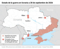 Al menos dos muertos y ocho heridos en Kiev tras otra noche de ataques rusos con drones y misiles