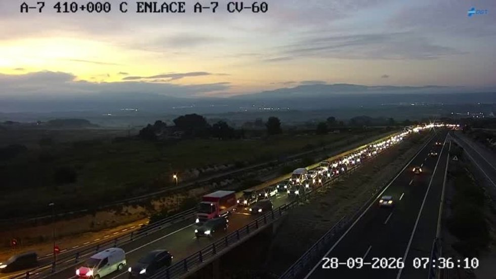 Zona del accidente en L'Ollería