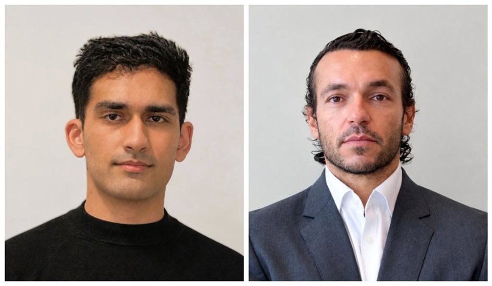 De izquierda a derecha, Karan Bhanot y Gianluca Di Mascio.