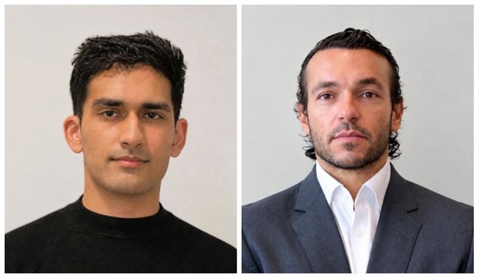 De izquierda a derecha, Karan Bhanot y Gianluca Di Mascio.