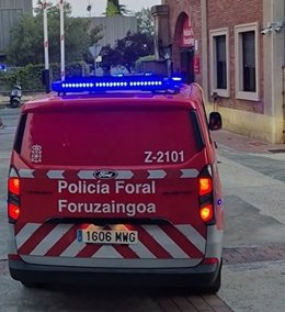 Vehículo de Policía Foral.