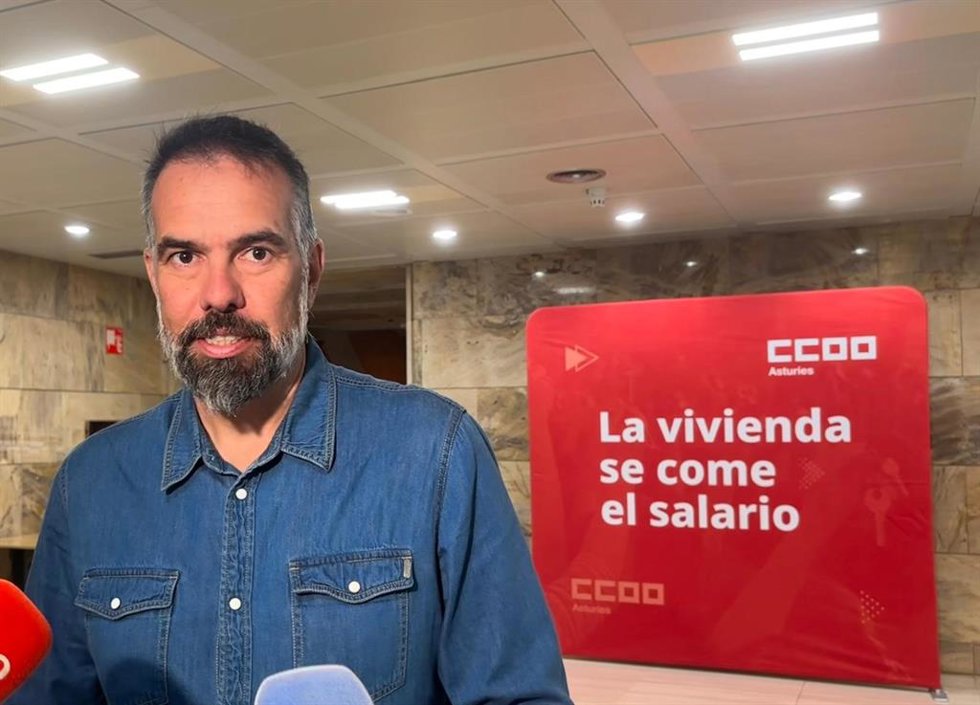 El secretario general de CCOO de Asturias, José Manuel Zapico