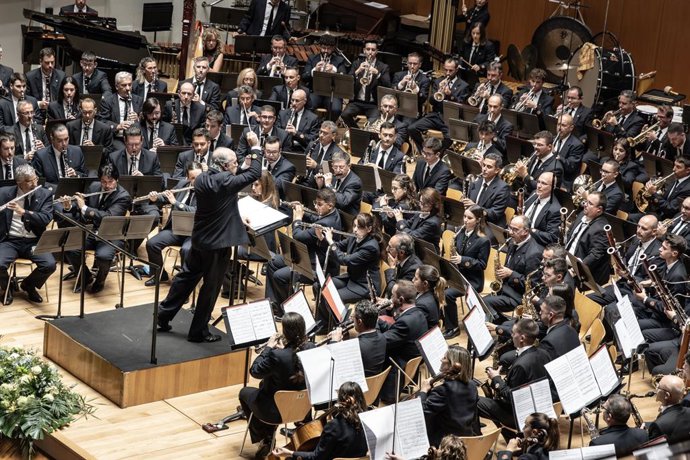 Archivo - La Unió Musical de Llíria, ganadora de la Sección de Honor del 136º Certamen Internacional 'Ciudad de València'