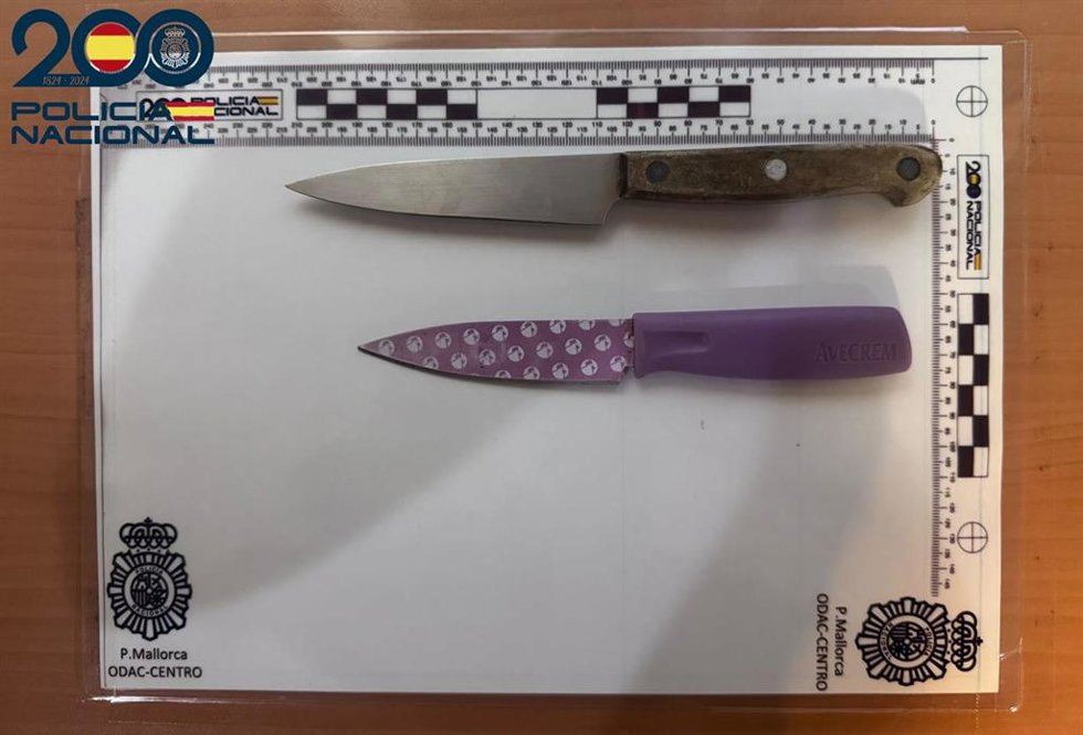 Sucesos.- Detenidos dos hermanos por amenazar de muerte a varios jóvenes e intentar herirles con armas blancas en Palma